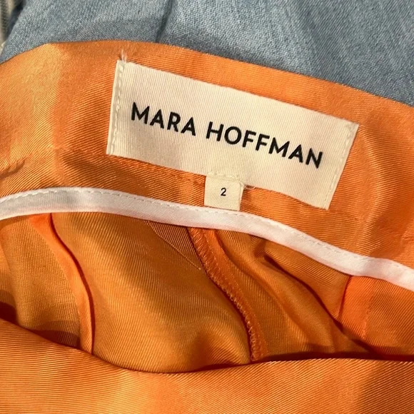 Mara Hoffman Audre Pant in Nectarine NWOT Sz 2 - Picture 2 of 6